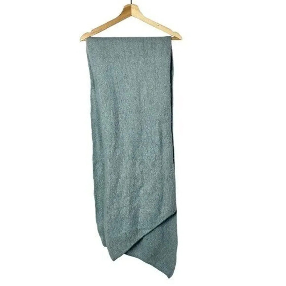 Anthropologie Light Blue Knit Rectangle Scarf OS - Picture 2 of 4